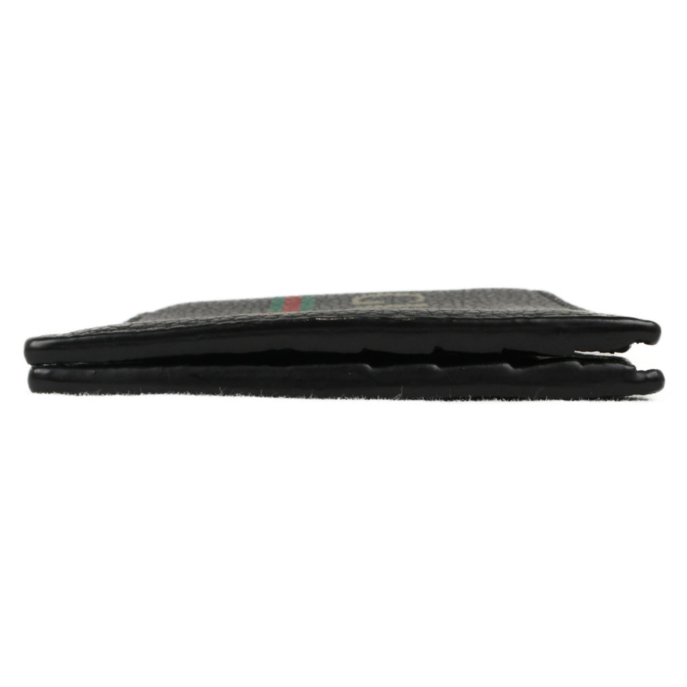 GUCCI Leather Wallet Bi fold Sherry Black - Picture 3 of 10